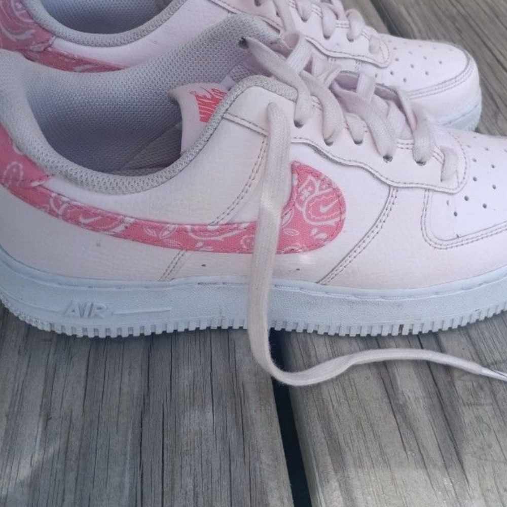 Pink Nike shoes